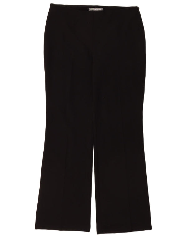 Pantaloni da abito Bootcut da donna Marks & Spencer UK 12 Medio W32 L30 Nero