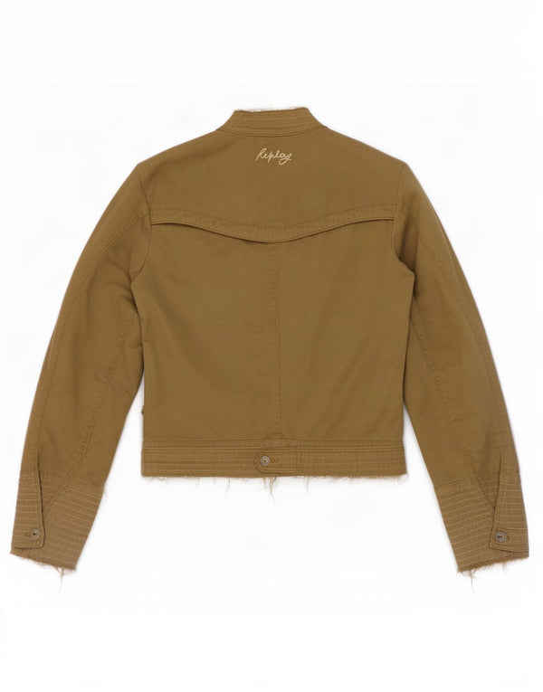 Giubbotto bomber da donna Replay UK 14 grande cotone kaki