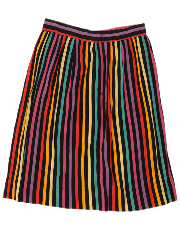Vintage Womens A-Line Skirt W28 Medium Multicoloured Striped