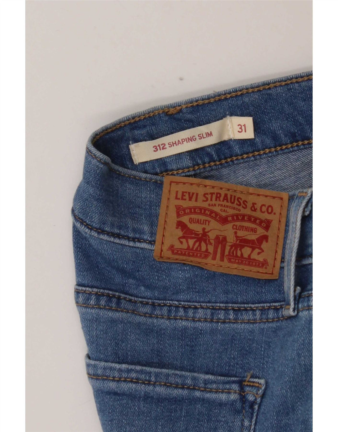 Levi's Donna 312 Shaping Slim Jeans W31 L29 Blu
