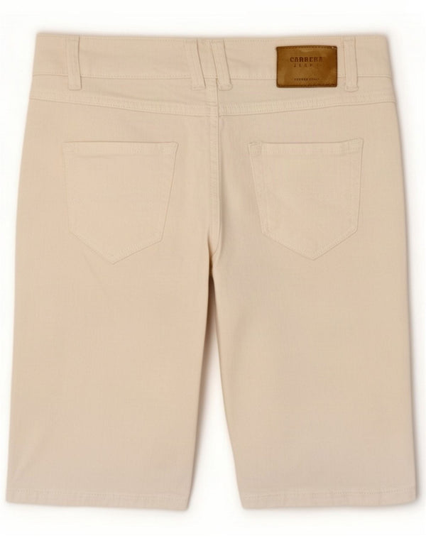 Carrera Pantaloncini di jeans da donna IT 46 Large W31 Bianco Cotone