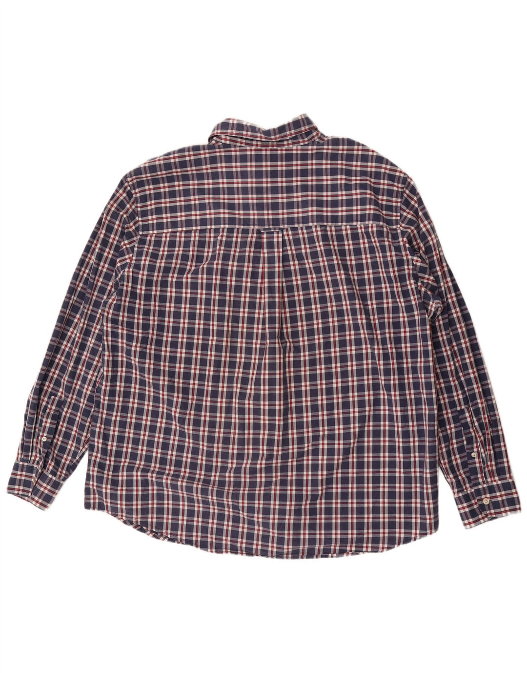 Chaps Camicia da uomo Easy Care 2XL Cotone a quadri blu navy