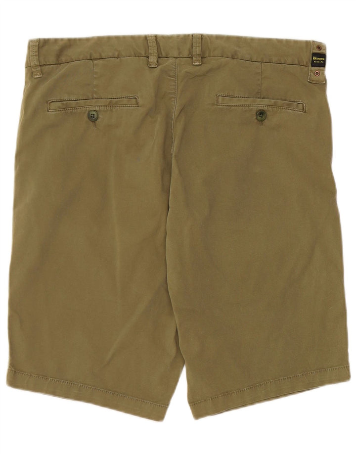 Pantaloncini chino da uomo Blauer W33 cotone kaki medio