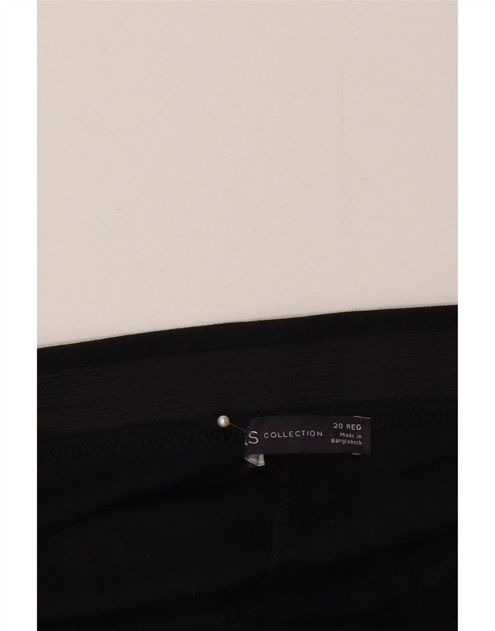 Pantaloni da tuta da donna Marks & Spencer UK 20 2XL Viscosa nera