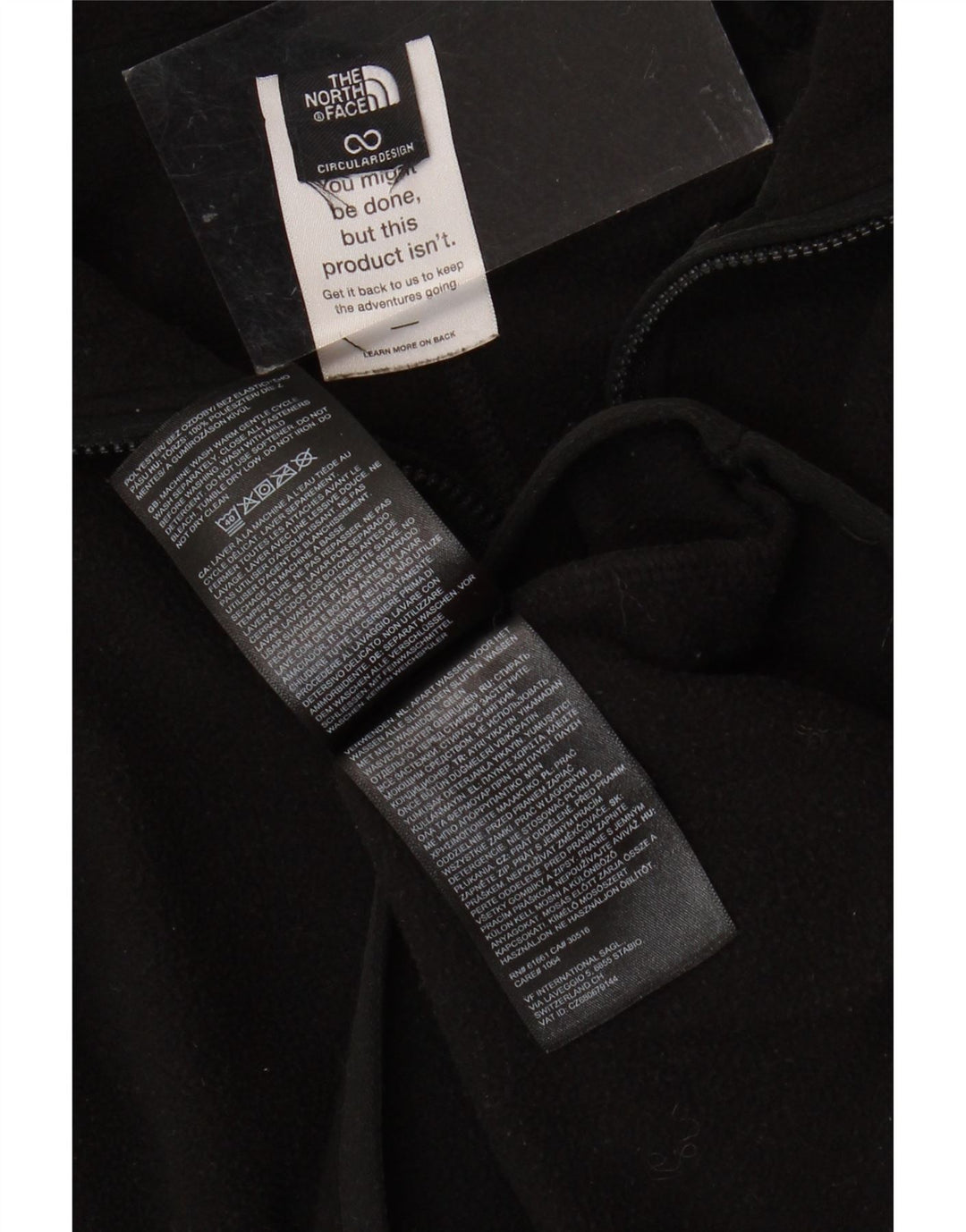 Maglione in pile per ragazze con collo con zip THE NORTH FACE 12-13 anni poliestere nero