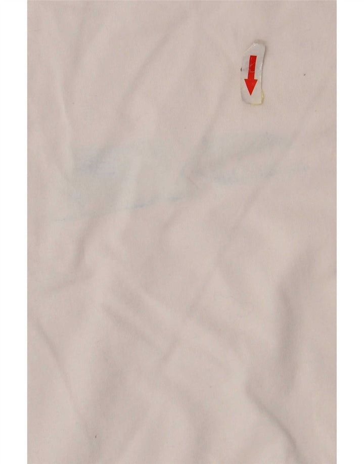 T-shirt grafica da uomo Nike Top Small in cotone color block bianco