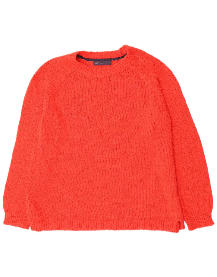 Maglione maglione con scollo a barca da donna Marks & Spencer UK 14 grande rosso