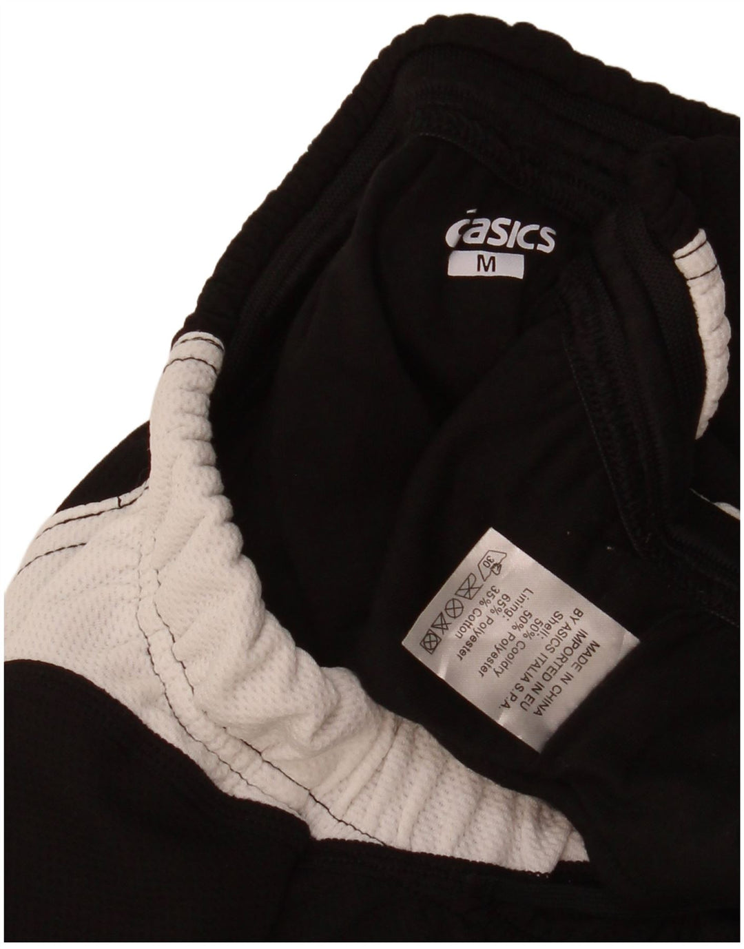 Asics Pantaloncini sportivi grafici da donna UK 12 Medium Nero Colourblock Poliestere