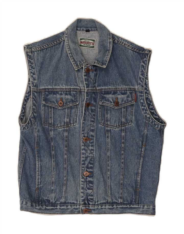 PADDOCK'S Boys Denim Gilet 15-16 Years Blue Cotton Vintage Paddock's and Second-Hand Paddock's from Messina Hembry 