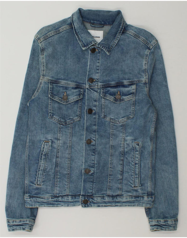 JACK & JONES Mens Denim Jacket UK 38 Medium Blue Cotton Vintage Jack & Jones and Second-Hand Jack & Jones from Messina Hembry 