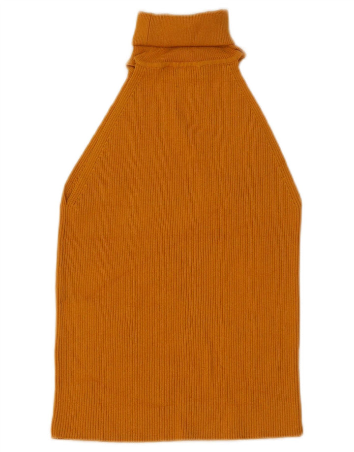 Top corto da donna Zara UK 8 piccolo giallo