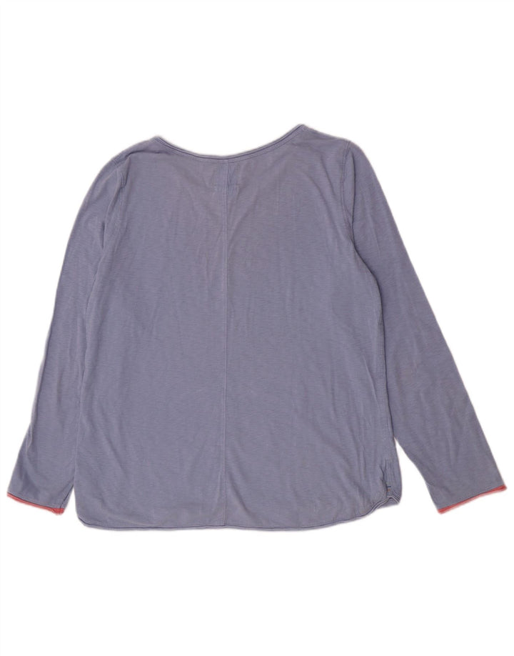 Top da donna a maniche lunghe White Stuff UK 12 Cotone blu medio