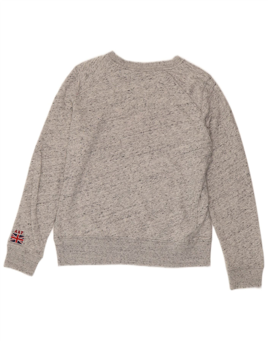 Felpa da donna Abercrombie & Fitch UK 14 Grigio medio chiazzato