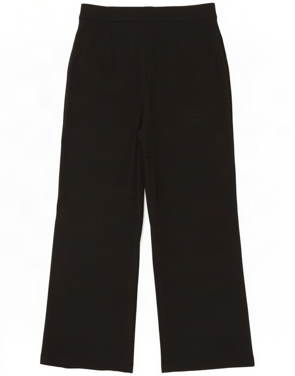 Marks & Spencer Womens High Waist Casual Trousers UK 16 Large W32 L29 Black