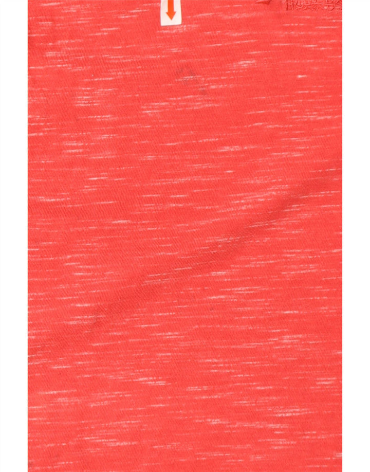 Canotta da uomo SUPERDRY in cotone screziato rosso medio