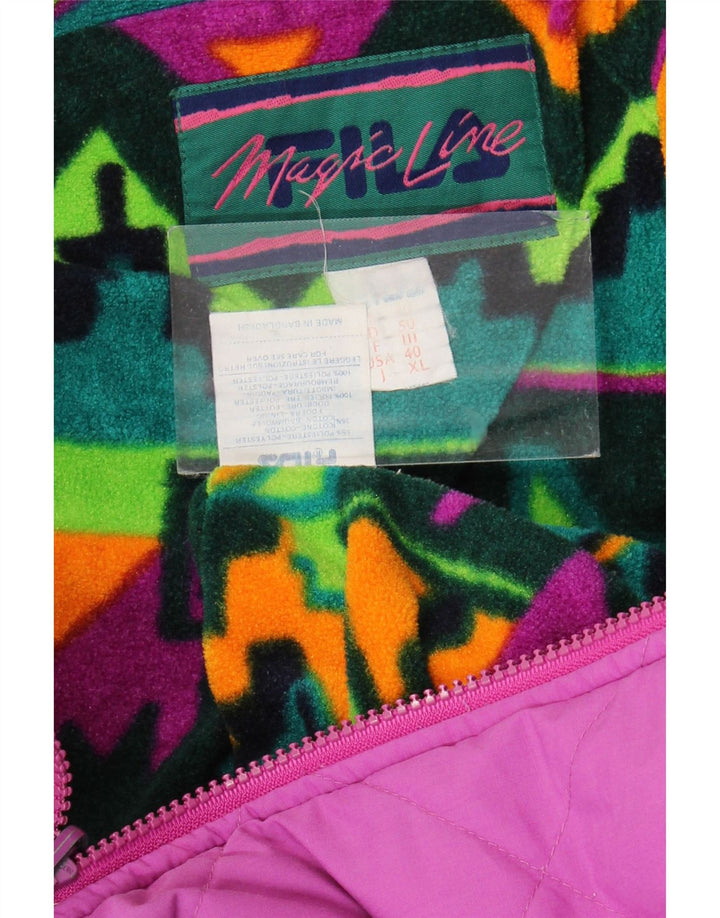 Giacca trapuntata Fila Magic Line da uomo EU 50 Large Pink Poliestere