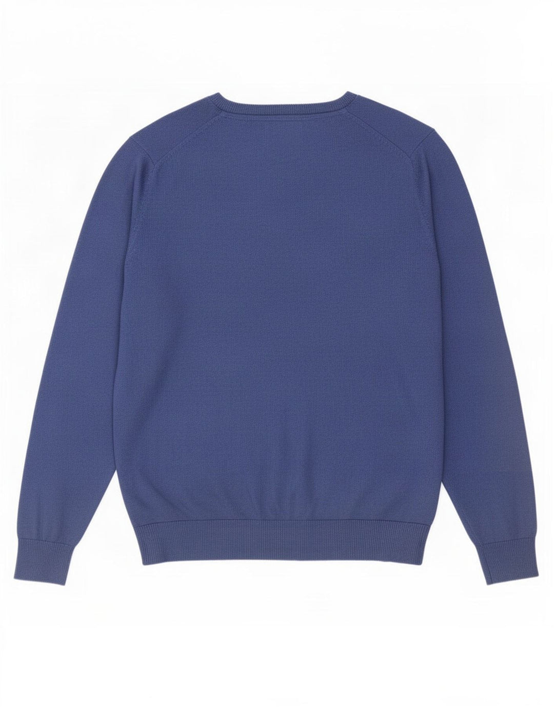 Maglione da uomo con scollo a V Marks & Spencer in cotone blu navy medio