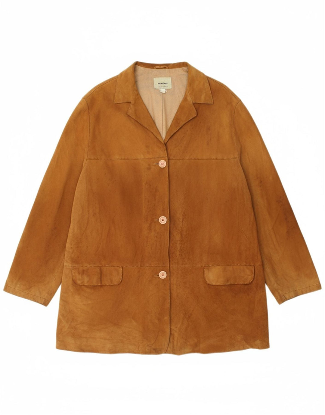 CONBIPEL Womens Suede Jacket IT 50 XL Brown Leather