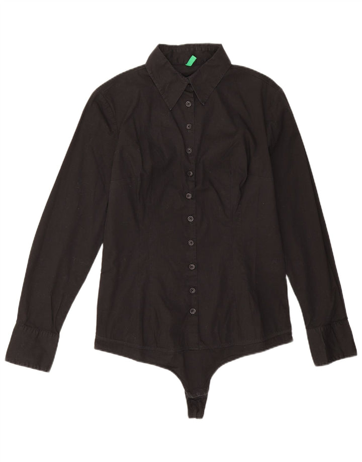 Camicia a maniche lunghe da donna Benetton Body UK 12 Medium Nero