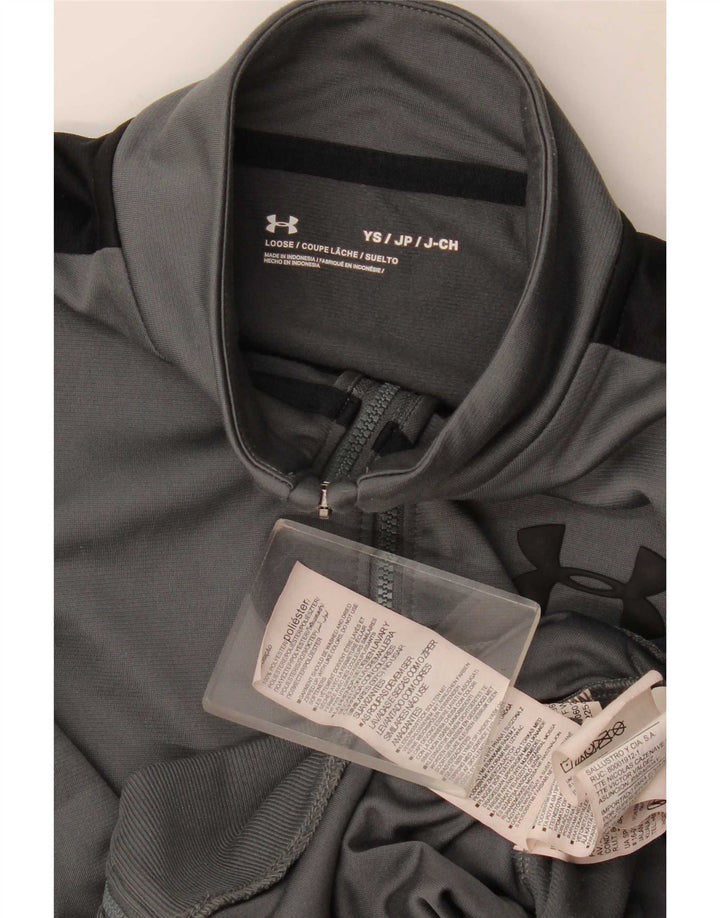 Giacca da tuta da ragazzo Under Armour 7-8 anni Small Grey Colourblock