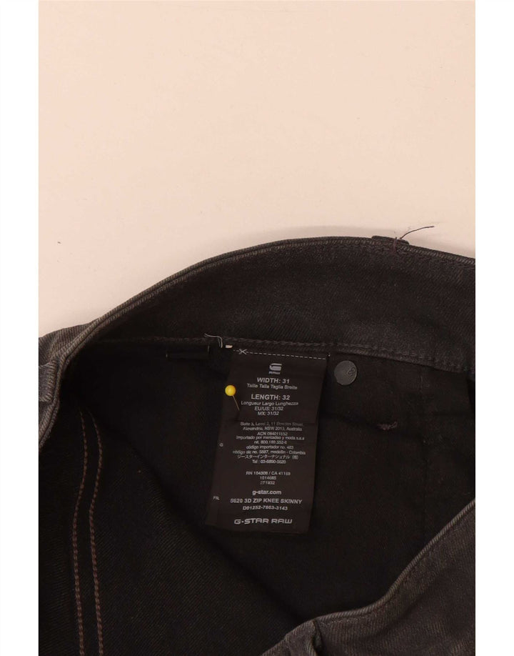 Jeans slim da uomo G-Star W31 L32 cotone grigio