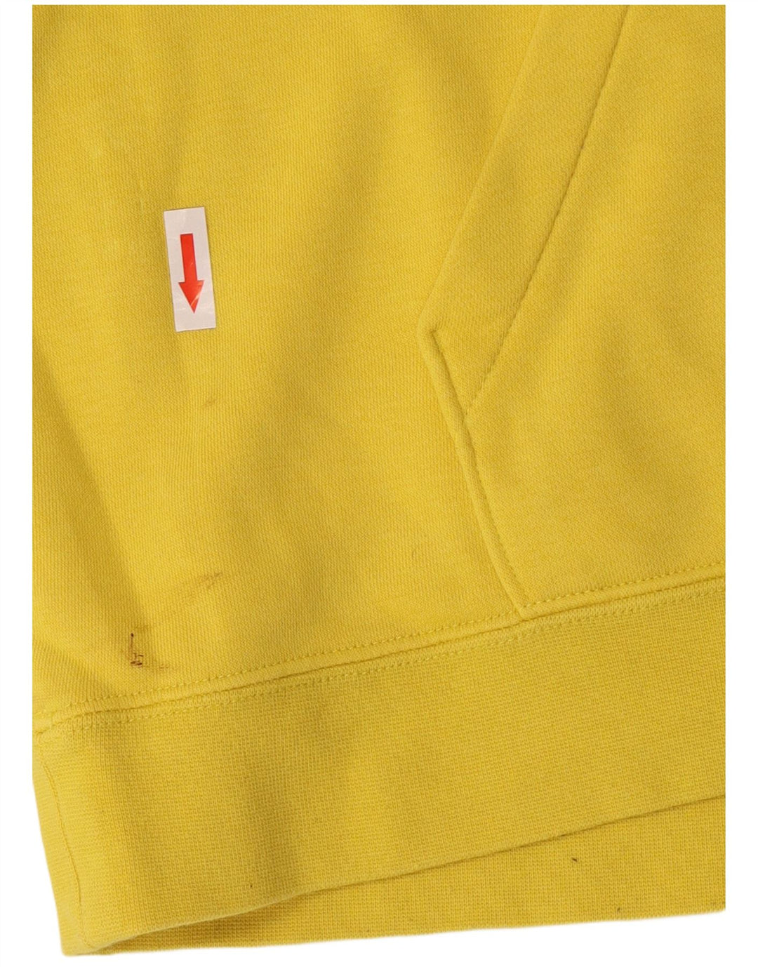 Felpa con cappuccio da uomo Nike Large in cotone giallo