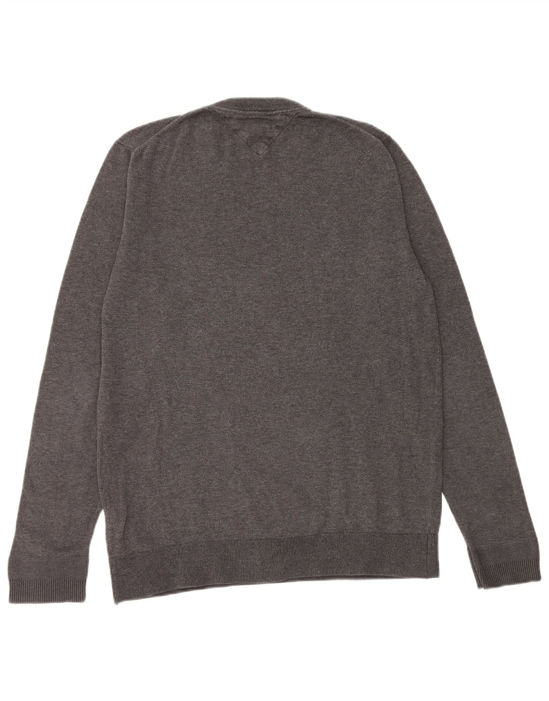 TOMMY HILFIGER Maglione girocollo da uomo in cotone grigio medio