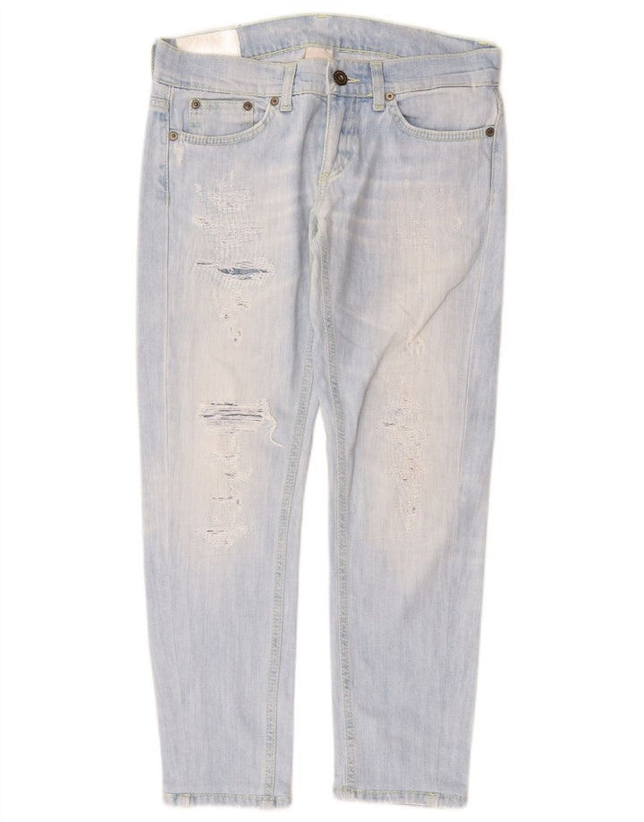 Dondup Jeans slim effetto consumato da donna W26 L25 cotone blu