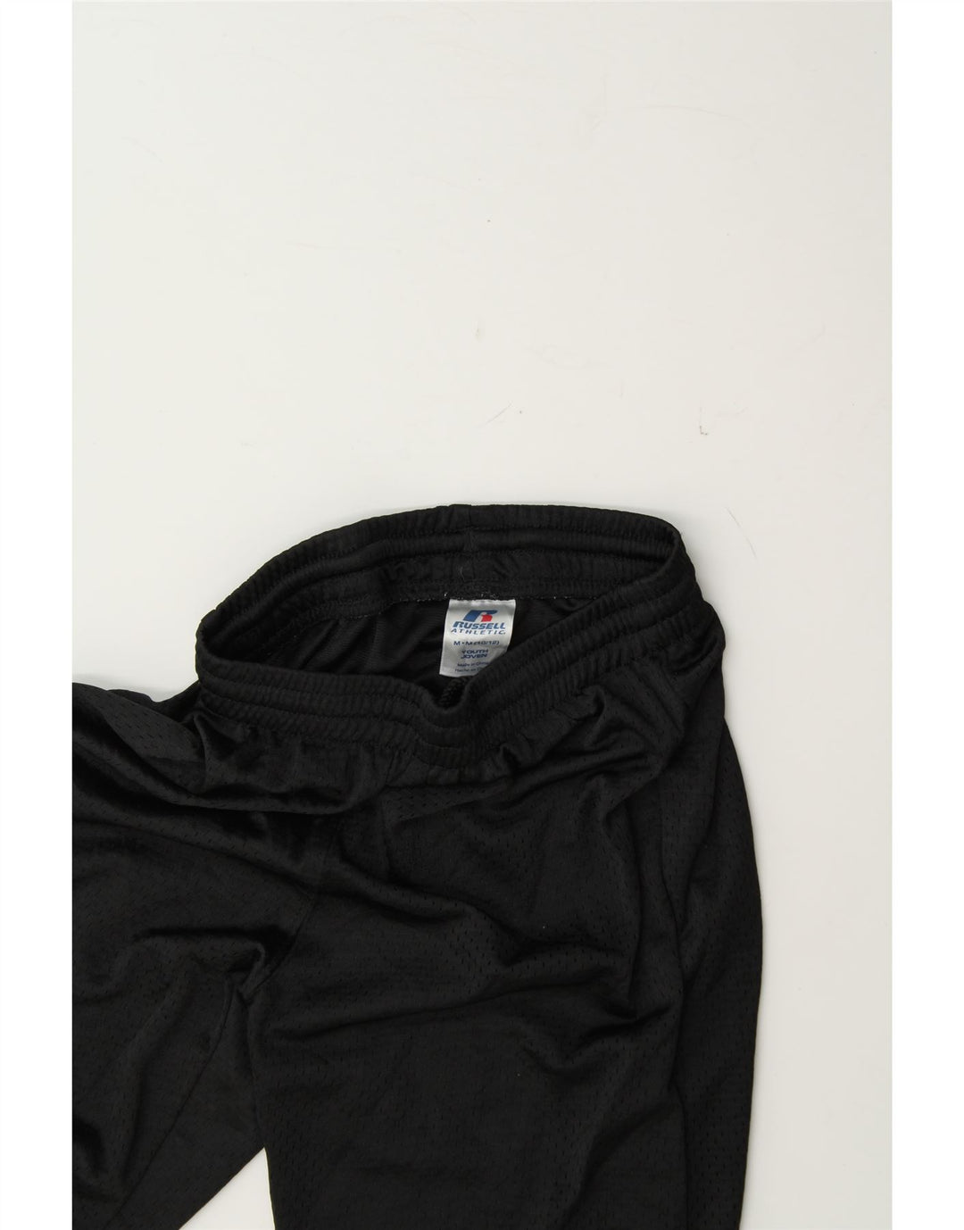 RUSSELL ATHLETIC Boys Sport Shorts 10-11 Years Medium Black Polyester Vintage Russell Athletic and Second-Hand Russell Athletic from Messina Hembry 