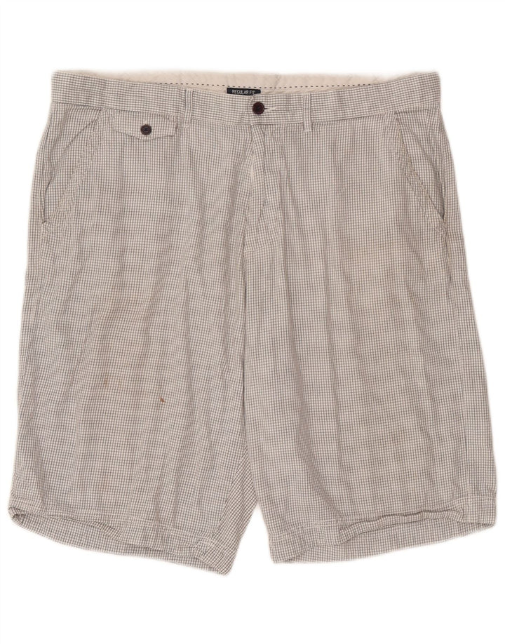 Pantaloncini chino vestibilità regolare da uomo Champion 2XL W42 a quadri bianchi