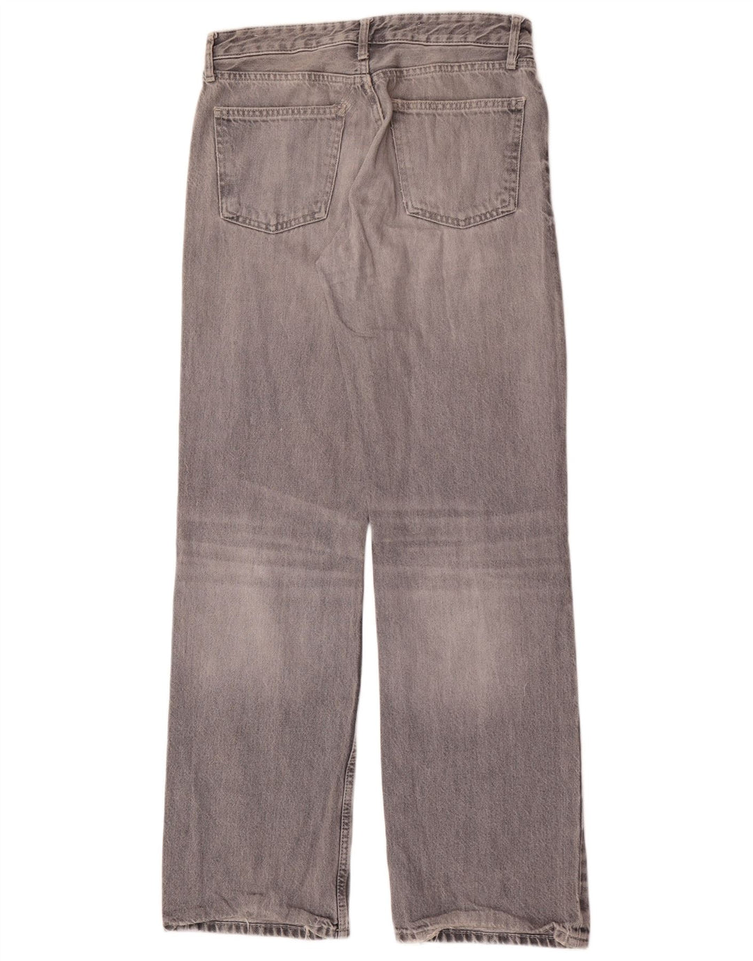 Jeans dritti da donna Zara EU 38 Small W28 L34 Cotone grigio