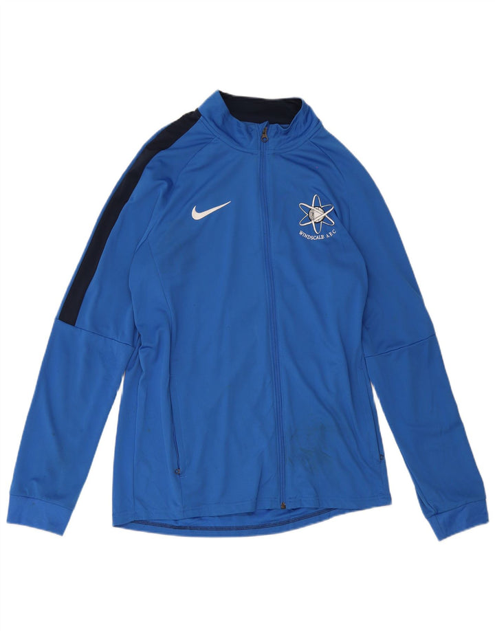 Giacca da tuta Nike Dri Fit da uomo, grande, in poliestere color block blu