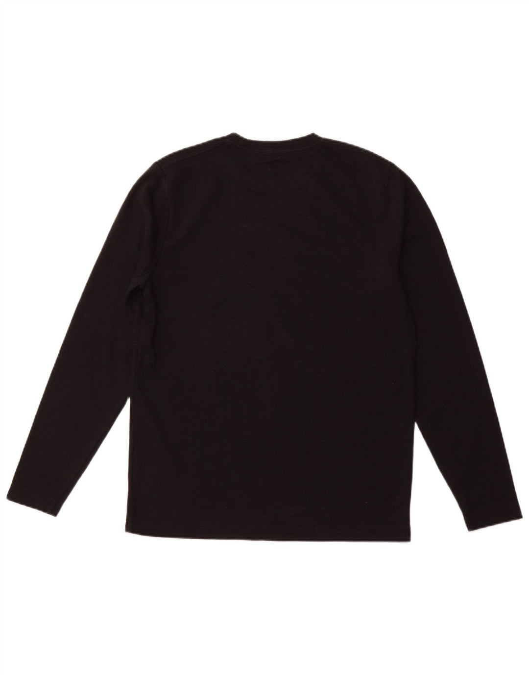 HOLLISTER Top grafico da uomo a maniche lunghe medio nero