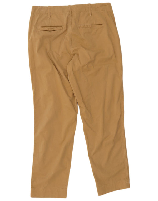 Pantaloni chino dritti a vita alta da donna Gap US 10 Large W32 L26 Beige