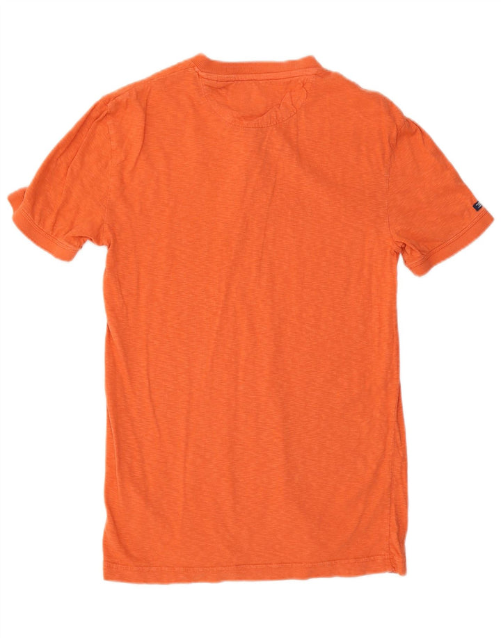 T-shirt da uomo Superdry Top in cotone arancione medio