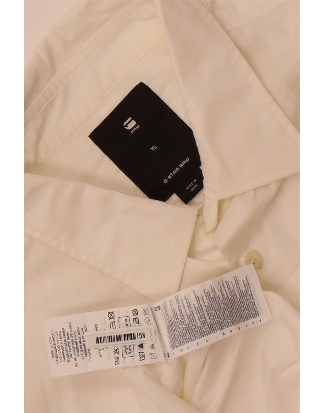 Camicia da uomo G-Star XL in cotone bianco