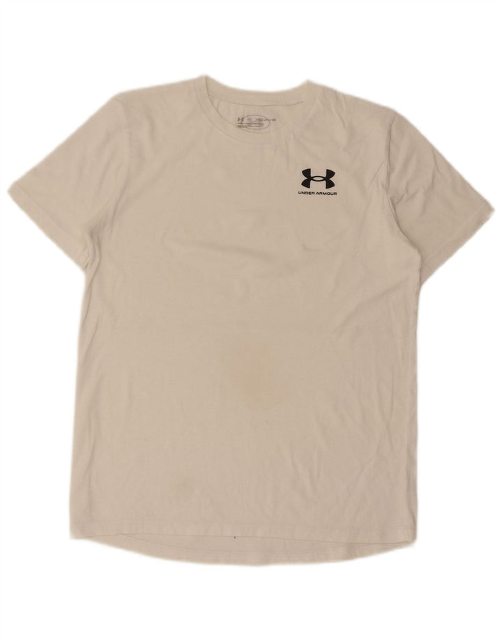 Maglietta da ragazzo UNDER ARMOUR 13-14 anni XL Bianca