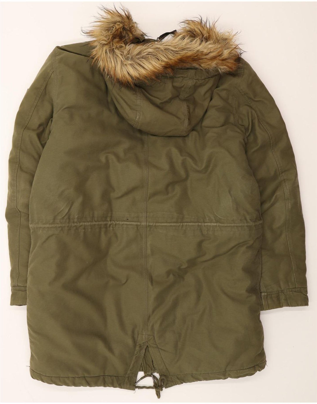 DIESEL Giacca Parka da uomo con cappuccio UK 42 XL Cotone kaki