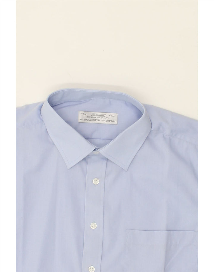 ST. BERNARD Mens Shirt Size 17 1/2 XL Blue Polyester Vintage St. Bernard and Second-Hand St. Bernard from Messina Hembry 