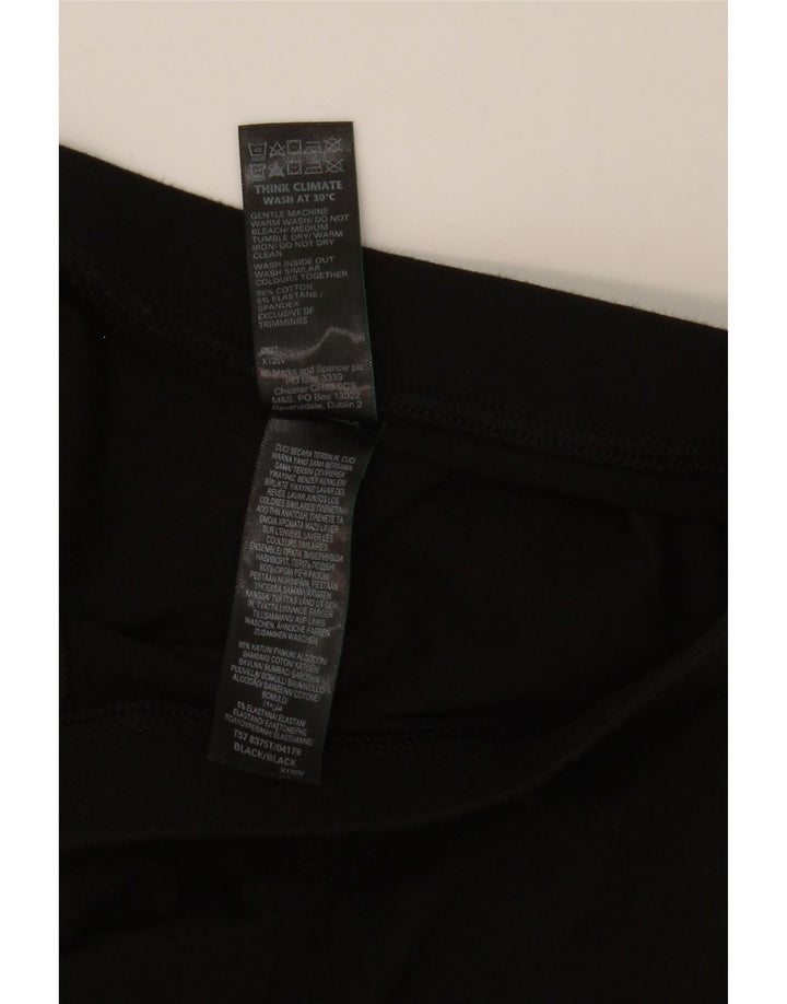 Leggings da donna Marks & Spencer UK 14 grande cotone nero