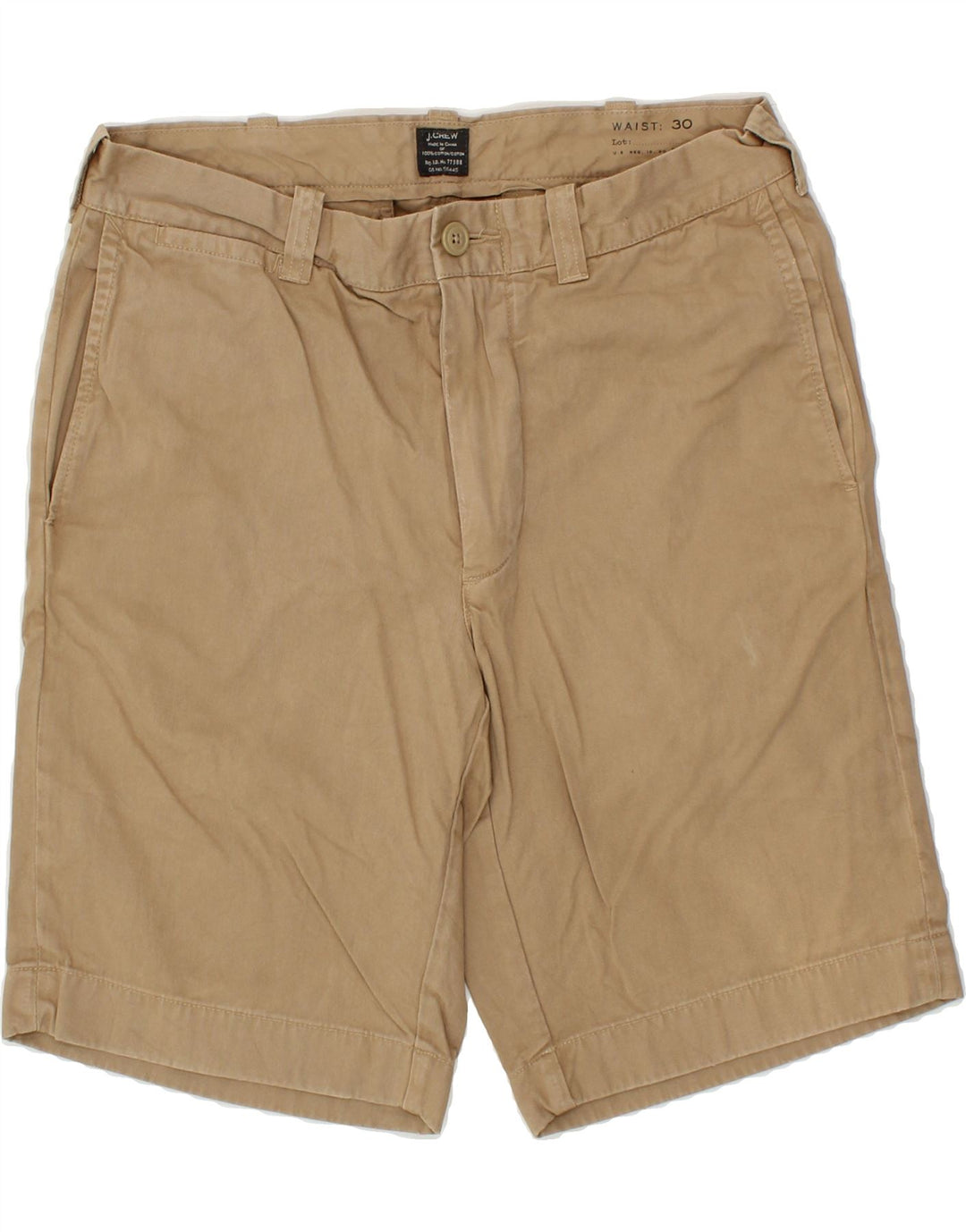 J. CREW Mens Chino Shorts W30 Medium Beige Cotton Vintage J. Crew and Second-Hand J. Crew from Messina Hembry 