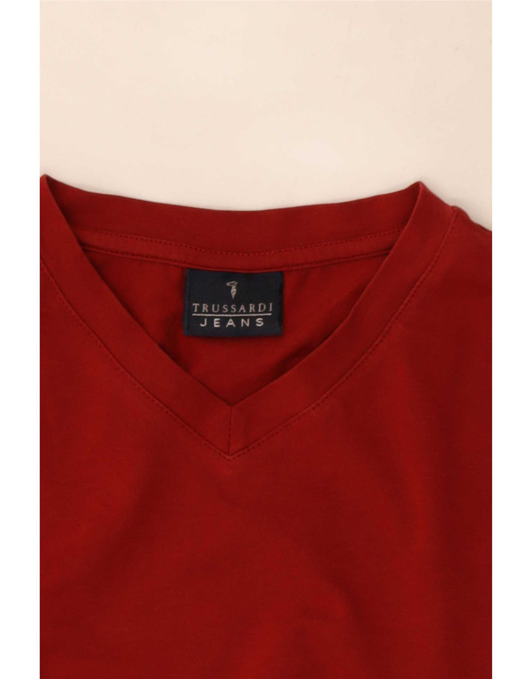 T-shirt Uomo Trussardi Jeans Rosso Medio