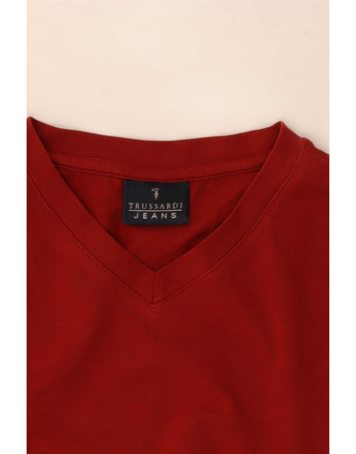 T-shirt Uomo Trussardi Jeans Rosso Medio