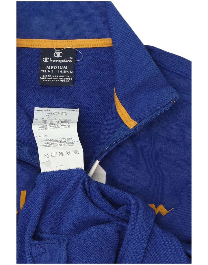 Giacca da tuta grafica Champion da ragazzo 9-10 anni in cotone blu medio