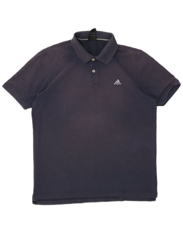 Polo Adidas Clima 365 da uomo XL in cotone blu navy