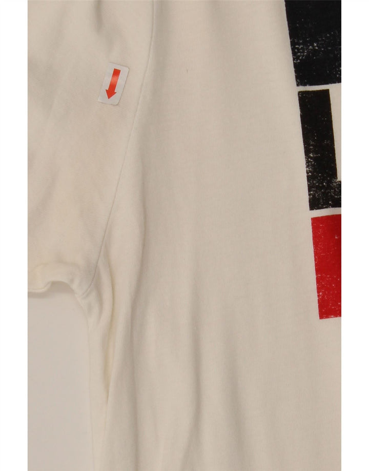 LEVI'S Mens Graphic T-Shirt Top Medium White Cotton Vintage Levi's and Second-Hand Levi's from Messina Hembry 