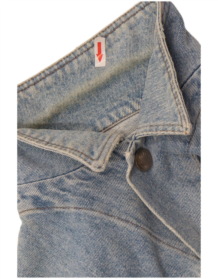 Giacca di jeans oversize da donna El Charro UK 10 piccola in cotone blu