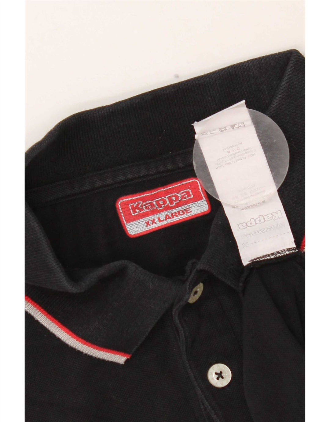 Polo Kappa Uomo 2XL Cotone Nero