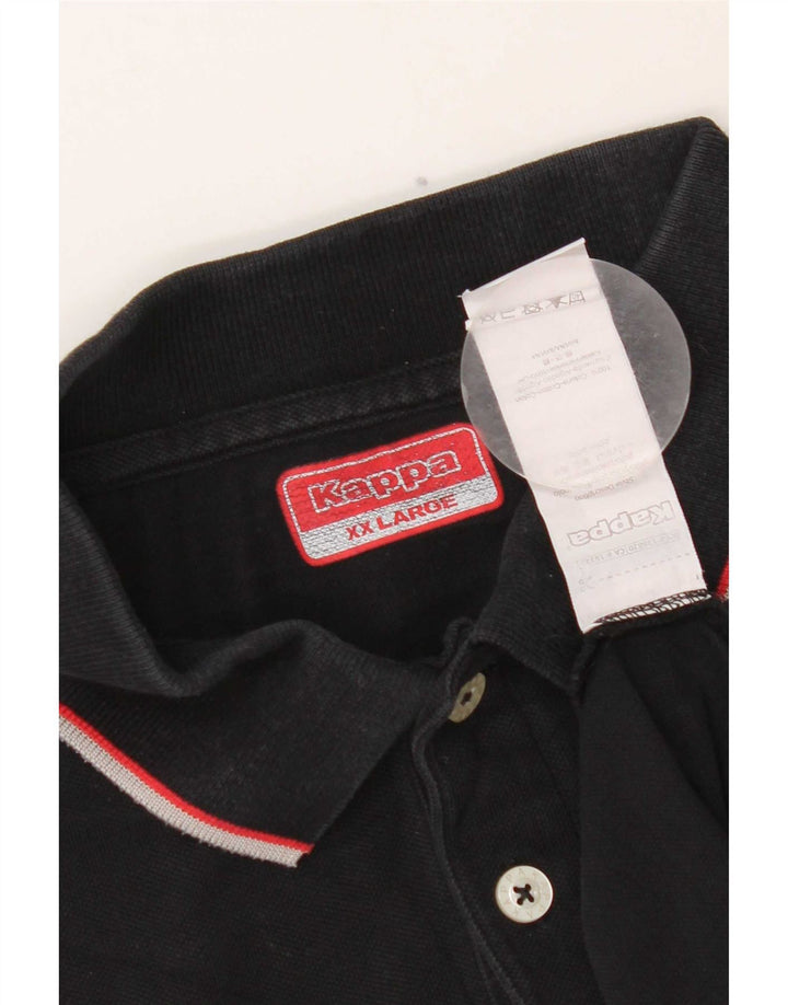Polo Kappa Uomo 2XL Cotone Nero