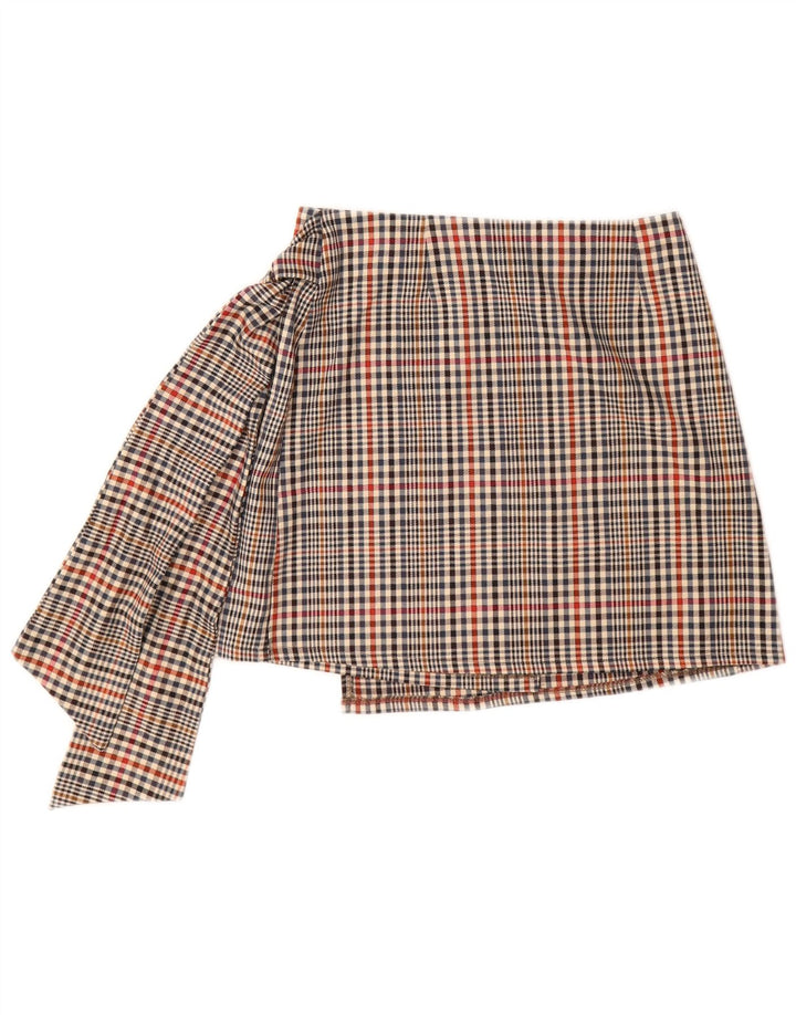 Gonna avvolgente da donna HAVEONE media W28 poliestere a quadri multicolore